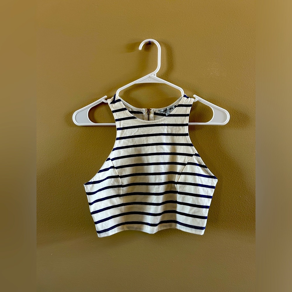 Cropped Striped Tank